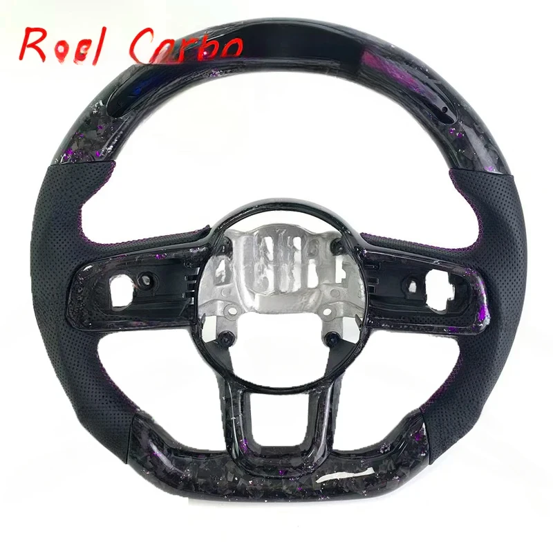 For Jeep Wrangler Purple Forged LED Steering Wheel Fit JK JL Grand Cherokee 2018-2024 High Quality Support Customization