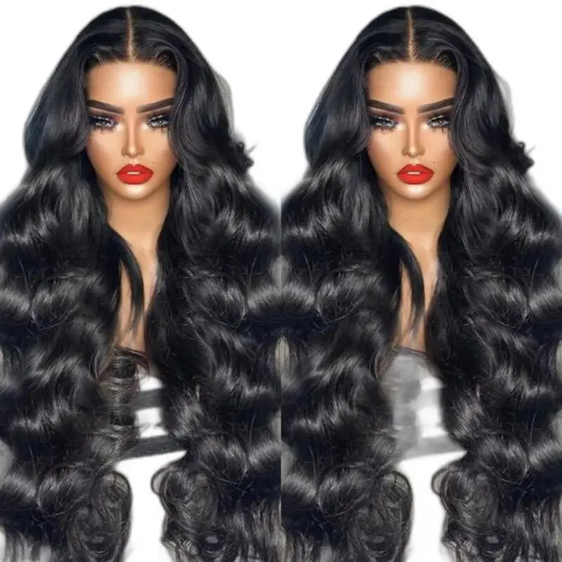 36 Inch 13x4 Body Wave Lace Front Human Hair Wigs For Black Women Pre Plucked Loose Wave 13x6 HD Lace Frontal Wig 180%