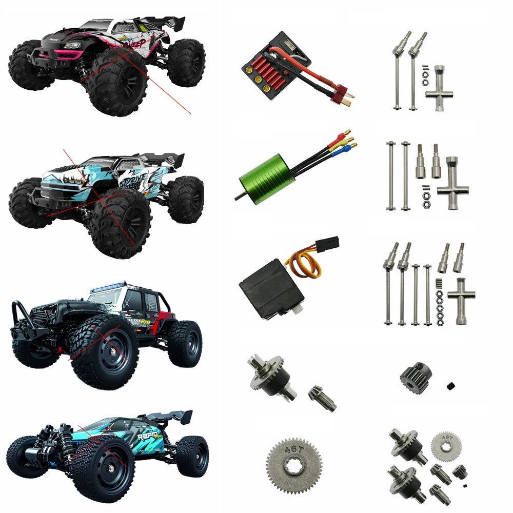 16101PRO 16102PRO 16103PRO 16201PRO RC Car Accessories Original Parts Brushless Motor Metal hydraulic shock absorbers