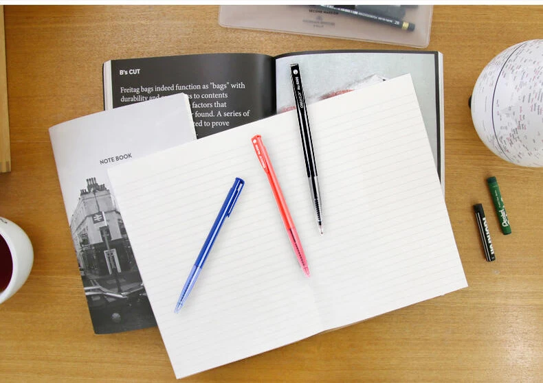 Großhandel 60 stücke Set 0,7mm Kugelschreiber schwarz blau Tinte Farbe tragbare Stifte Schreib werkzeug für Schul büro Briefpapier – Detail 15