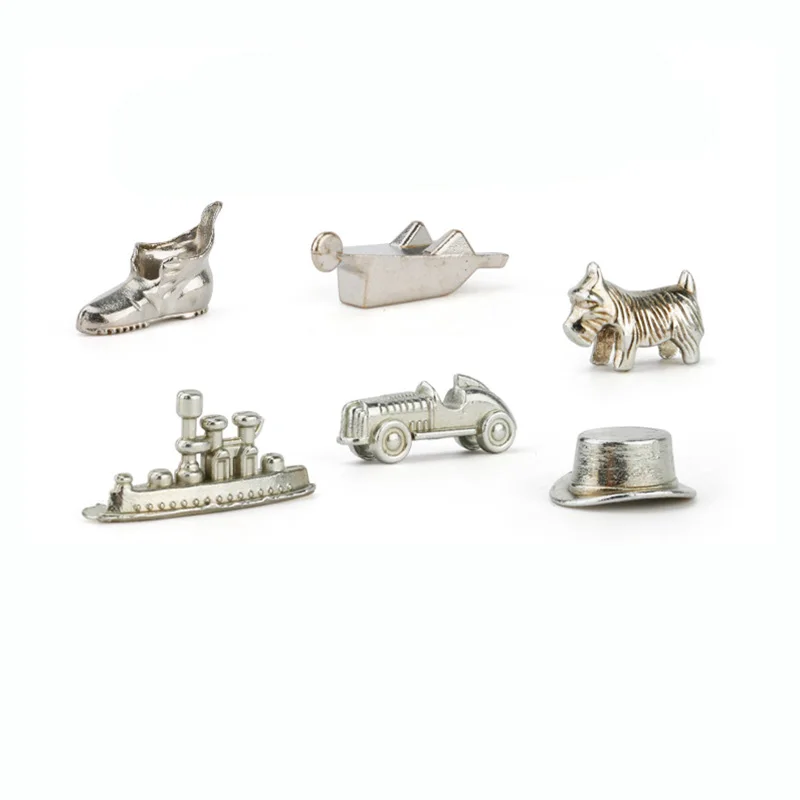 6 Pcs/Set Alloy Chess Pieces Board Games Accessories Game Pieces Game Chess Character Chess Pieces Family Game