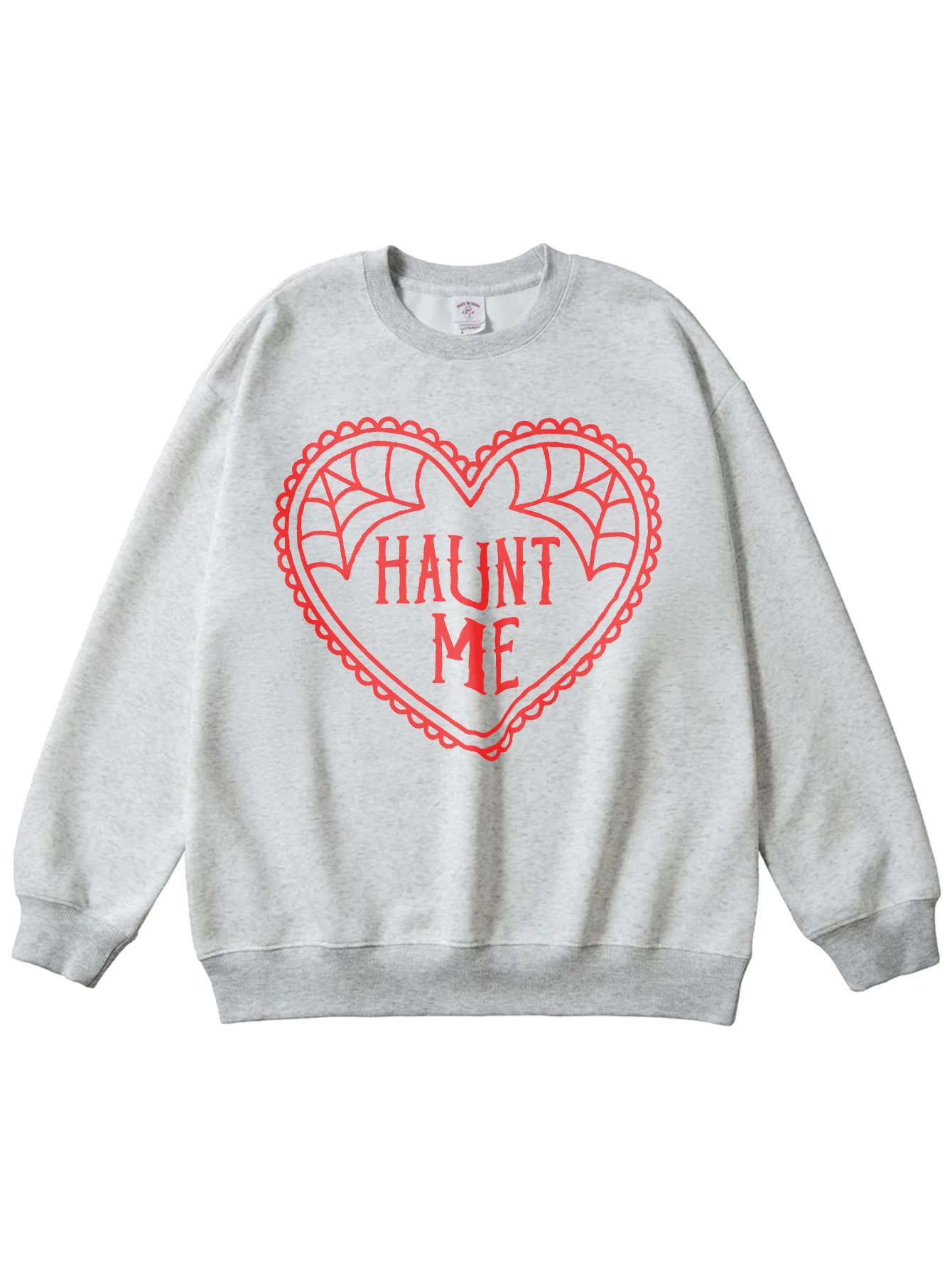 面白いハロウィン コージー ユニセックス マルチカラー クルーネック ジャンパー ルーズ ピュアコットン 女性用 秋冬ファッション ハロウィン スポーツ