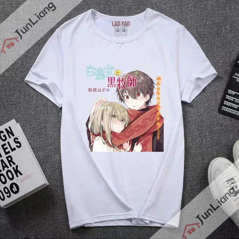 Saint Cecilia and Pastor Lawrence Manga Women's T-shirt Y2k Japanese Streetwear Graphic Shirts Anime Clothing Men Tops Tees