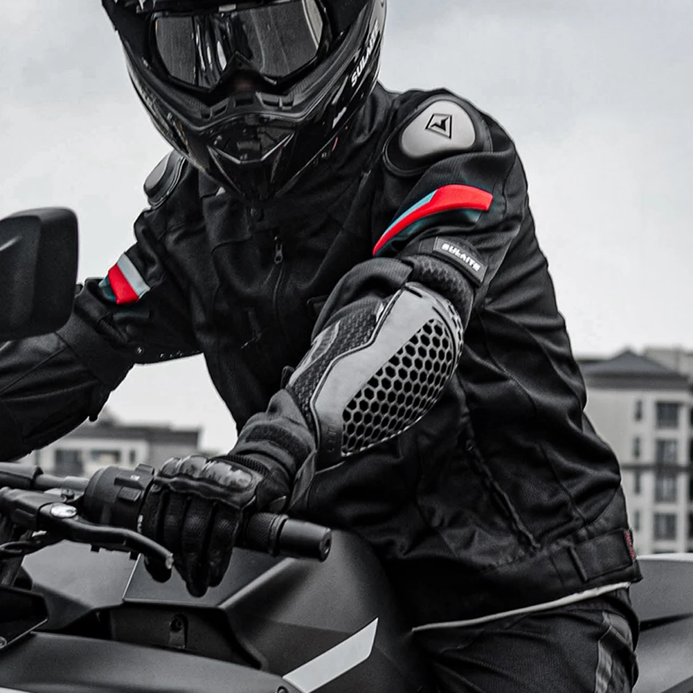 Motocross Knee Brace Breathable Sports Knee Pads Comfortable Cross Protections Shockproof Riding Elbow Guard for Off Road Riding