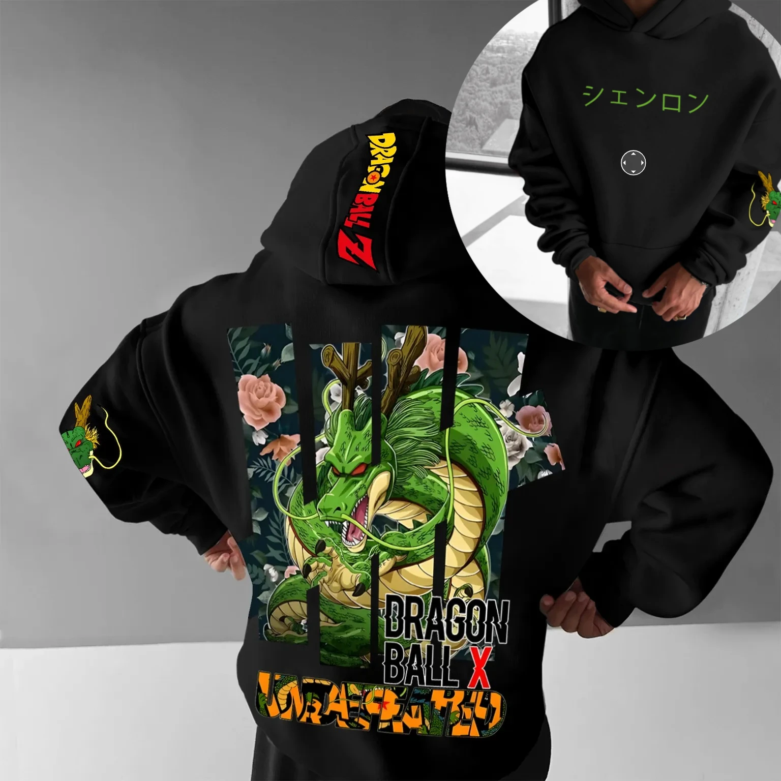 Bluza z kapturem Dragon Ball Jesień i Zima Japońska Animacja Hot Blood Klasyczny Bohater Męska i Damska Top Casual i Wygodna