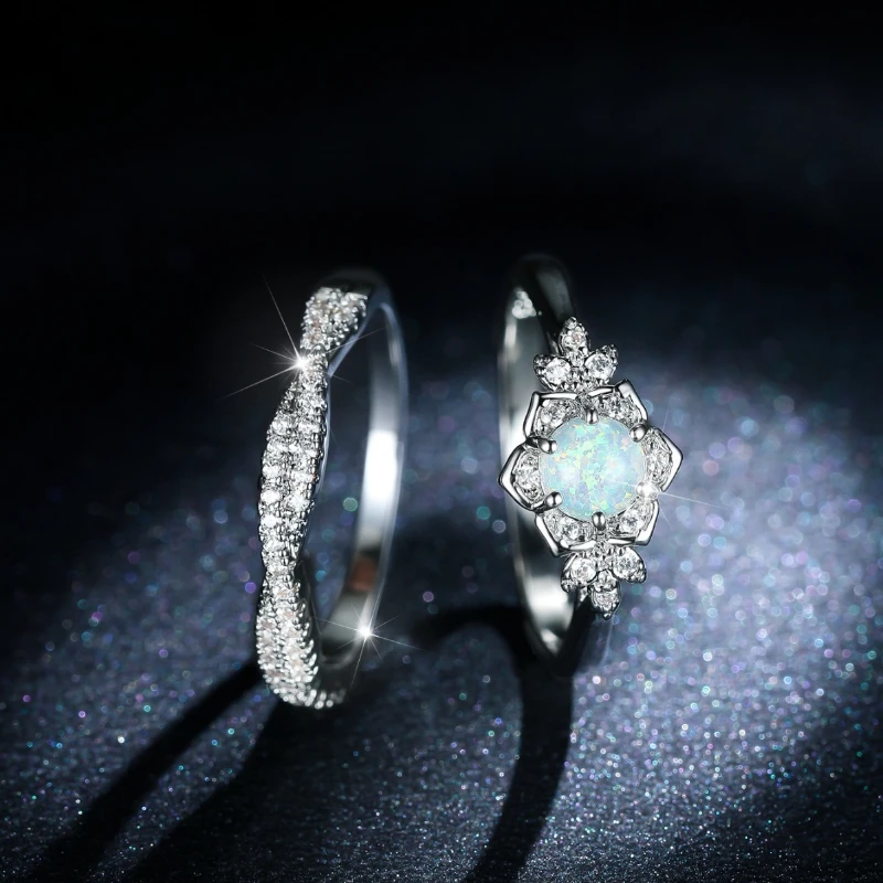 European and American Fashion Rings, Luxurious Retro Australian Treasure Rings, Fashionable and Personalized Jewelry Accessories