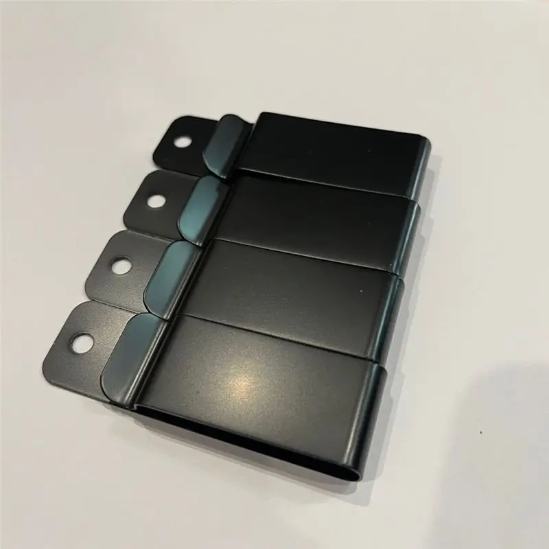 Ceinture en métal et clips de support, 10 pièces, boucle à ressort à trou unique, crochets artisanaux noirs pour bricolage