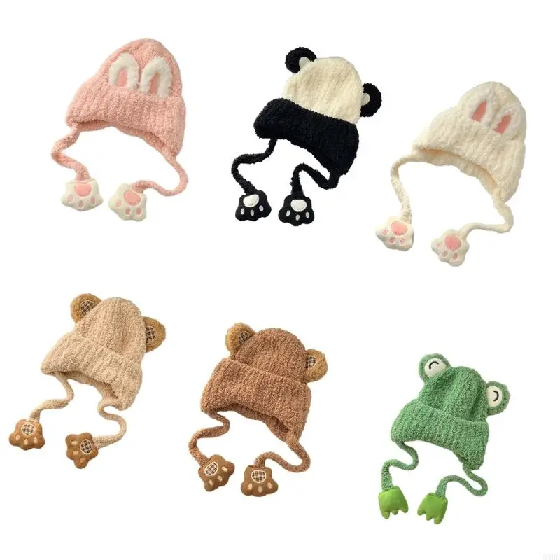 63HE Comfortable Warm Bonnet Hat Soft Breathable Hat for Autumn Winter Activities