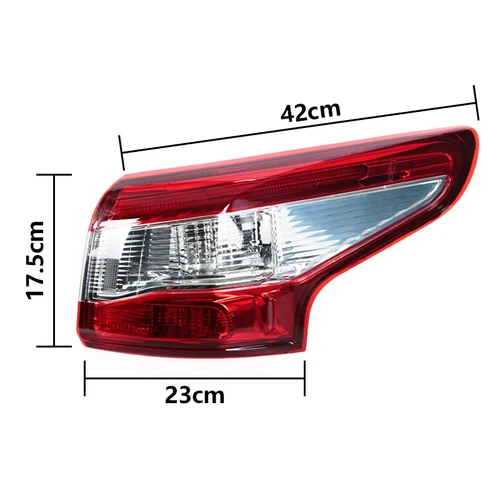 Imagen 2 del producto Para Nissan Qashqai 2014 2015 2016 luz trasera luz de marcha atrás luz de freno luz intermitente luz de advertencia luz de señal