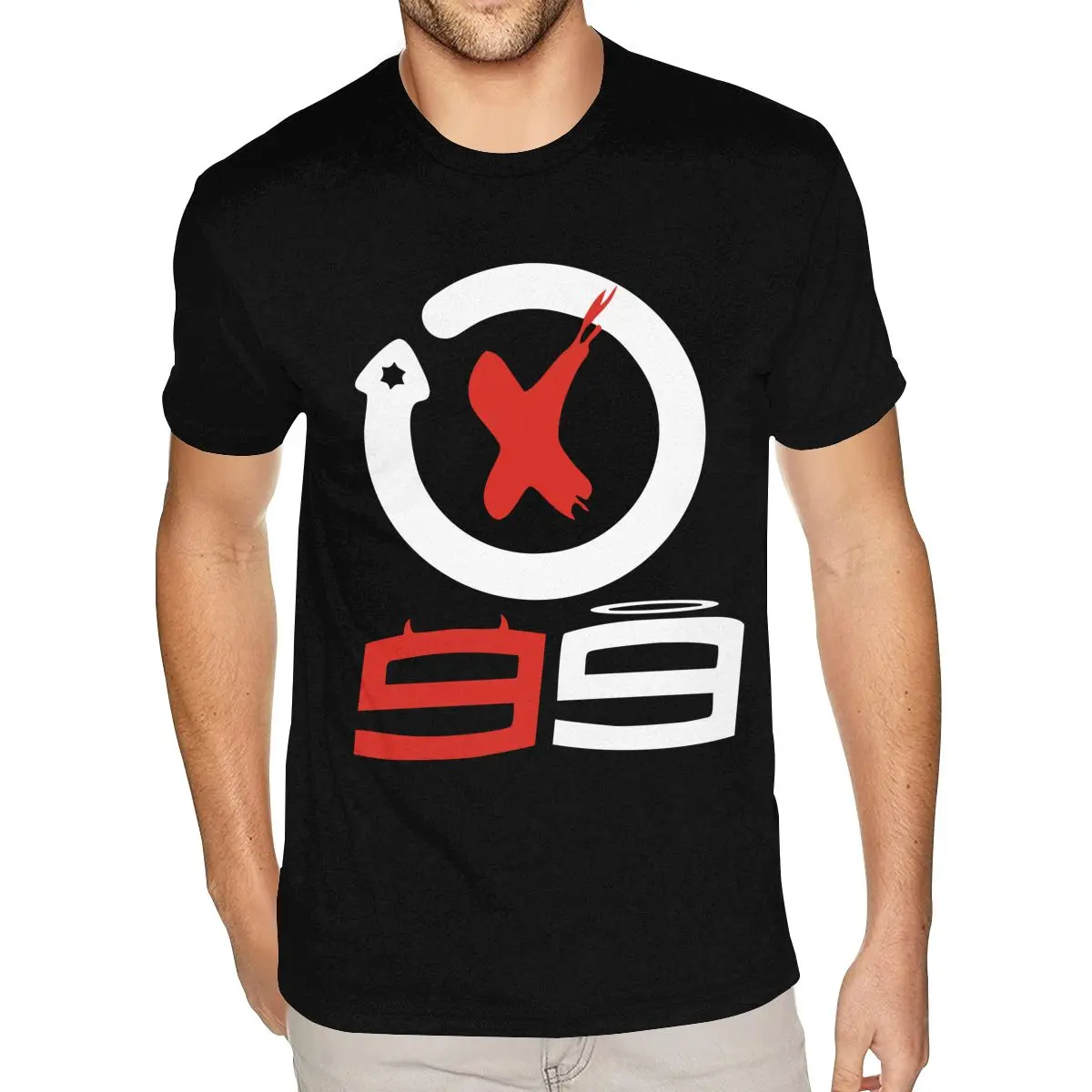 الأيرلندية خورخي لورينزو 99 شعار صور تي شيرت تي شيرت الصبي S-6XL قميص أسود