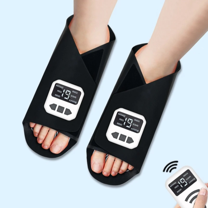 EMS Pulse Microcurrent Foot Mat Electronic Foot Massager 5 Modes USB Rechargeable Relaxation Muscle Stimulation Massage Shoe