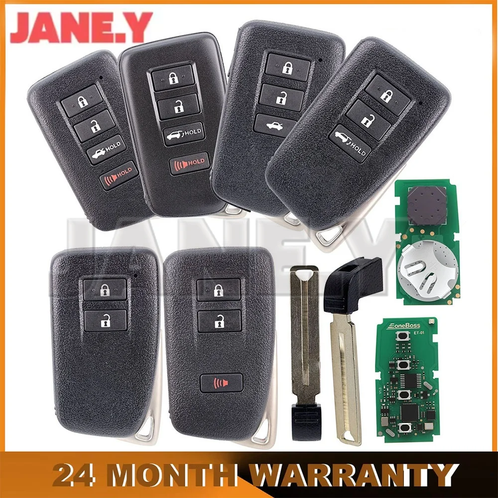 JANE.Y - 4D 8A Global Smart Car Key Fob For Lexus EoneBoss ET-01 312MHz-434MHz Generable Bluetooth Key 0182 7930 0101 0010
