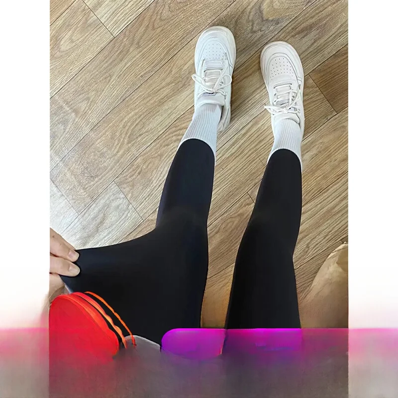 

Женские брюки для йоги больших размеров (до 136 кг) из ткани «акулья кожа», с высокой талией, утягивающие, для коррекции живота, весенне-осенние