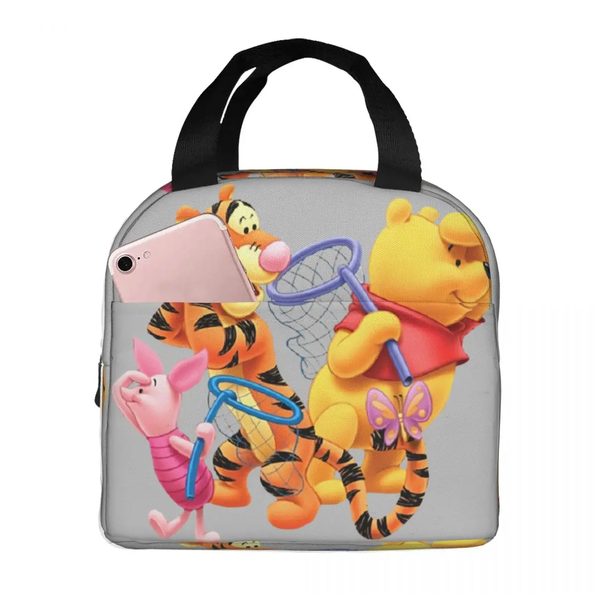 Multifunction High School Disney Winnie The Pooh Lunch Boxes Oxford And Friends Children's School Lunch Container