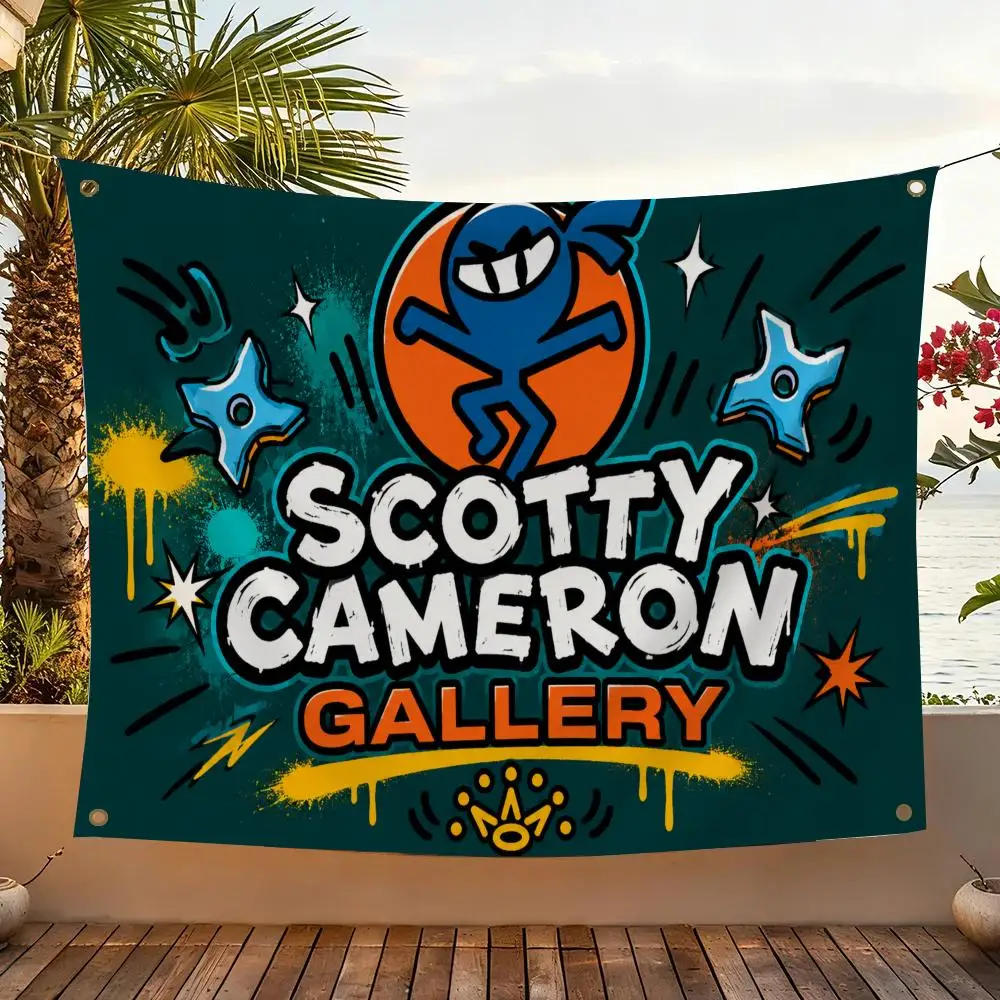 Marke S-Scotty Cameron Flags Home Yard & Garden Decor Banner – Wandhängende Flagge für den Innen- und Außenbereich – Detail 4