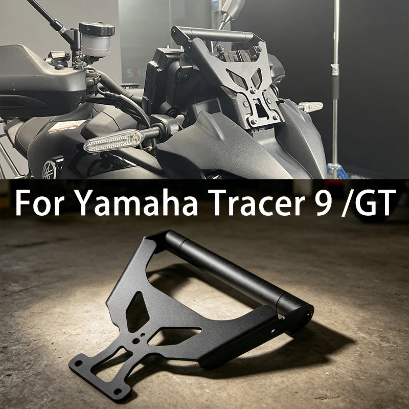 Für Yamaha Tracer 9 /GT 2021-2024 Motorrad-Handyhalterung GPS-Navigationshalterung Verlängerungsplatte Navigationshalterung