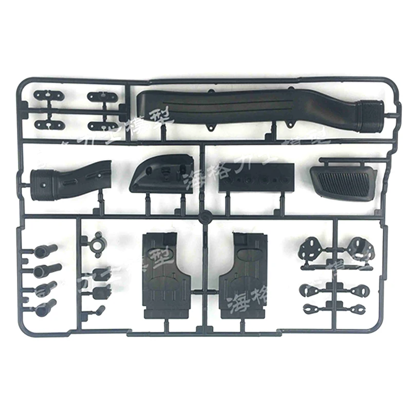 Exhaust Pipe Light Panel Front Fender Chimney Light Card T-plate for 1/14 Tamiya RC Truck Trailer Tipper Benz Actros 1851 Parts