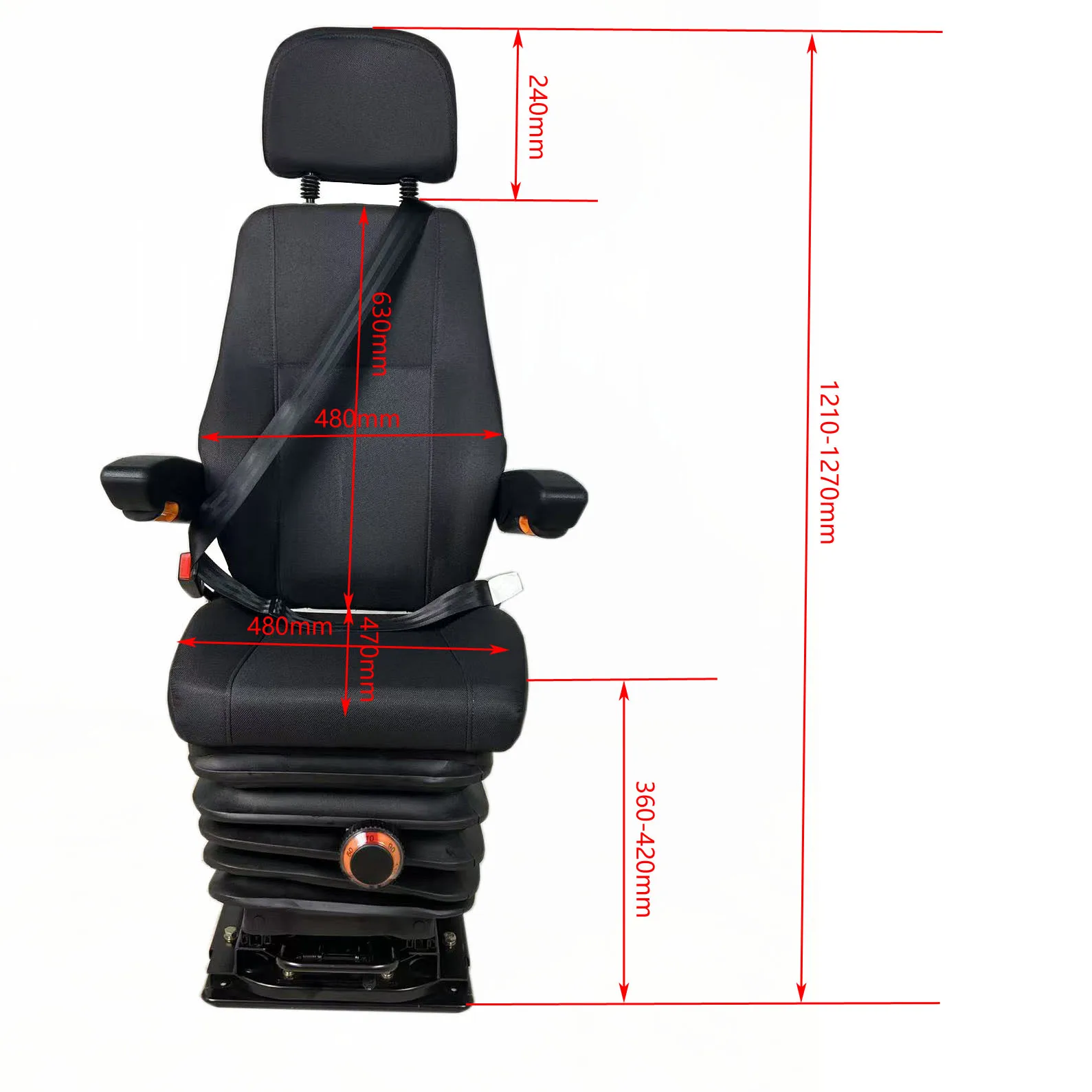 For Wholesale 360 Degree Rotating Seat Shock Absorbing Mechanical Suspension Seat for Many Vehicles