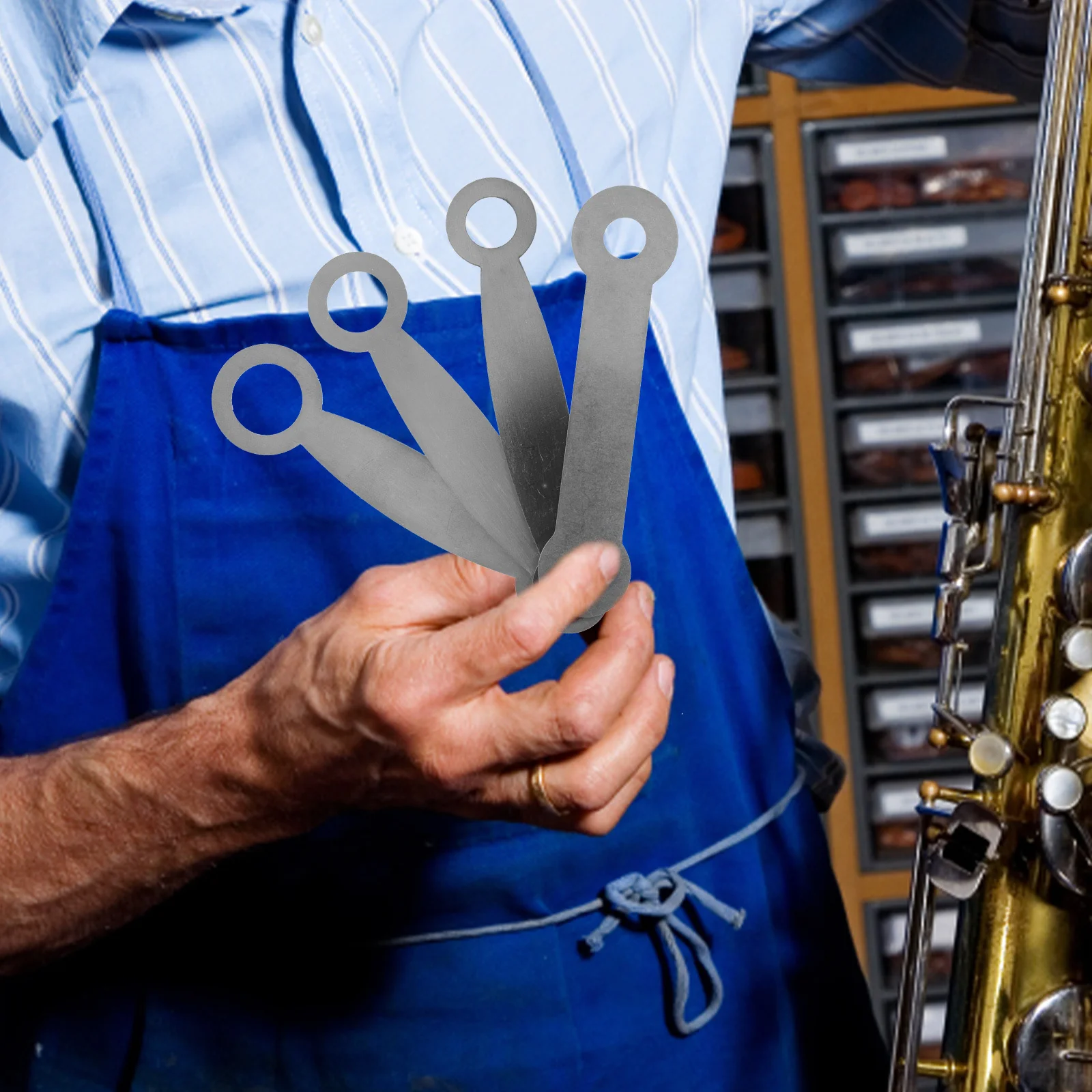 

1Set Saxophone Repair Parts Durable Wind Instrument Repair Tool Professional Wind Instrument Supplies Kit Sax Tool