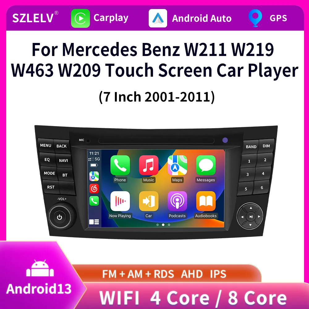 Für Mercedes Benz E Klasse W211 E200 E220 E300 E350 E240 E270 E280 Video Player Audio Carplay