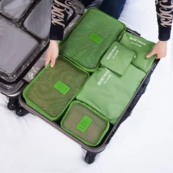 Hot Sale Hot Sale Korean Style 6 Pcs / Set Travel Home Luggage Storage Bag Clothes Storage Organizer Portable Pouch Case