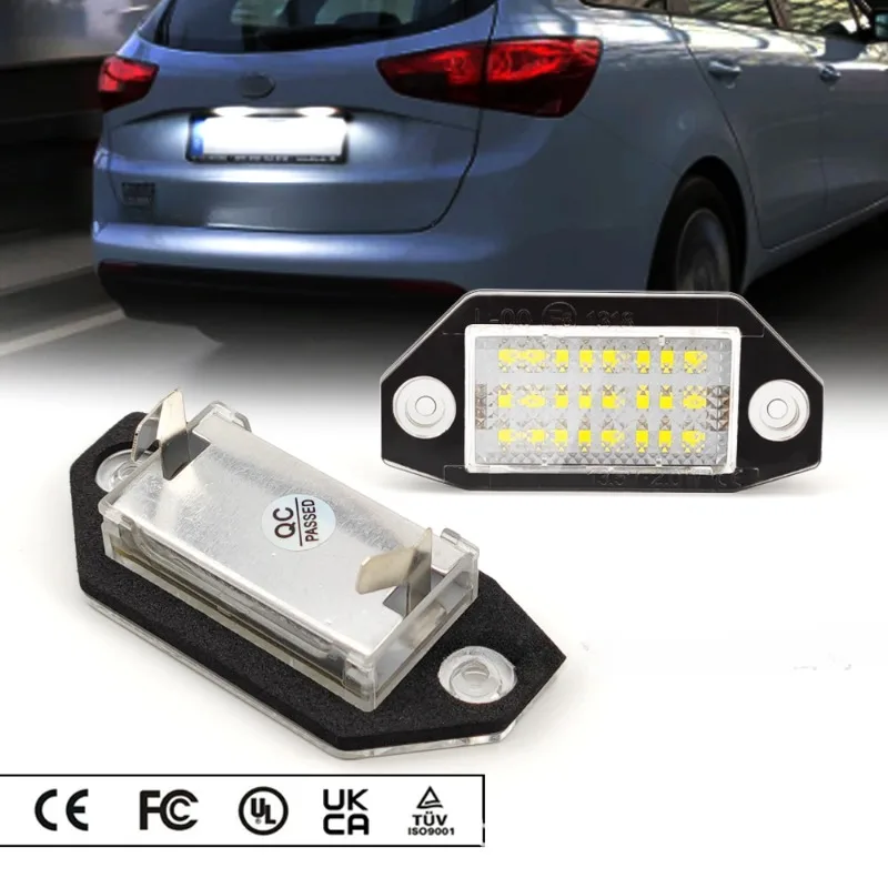 Error Free LED License Plate Lights For ford Mondeo MKIII44 5D Car Styling