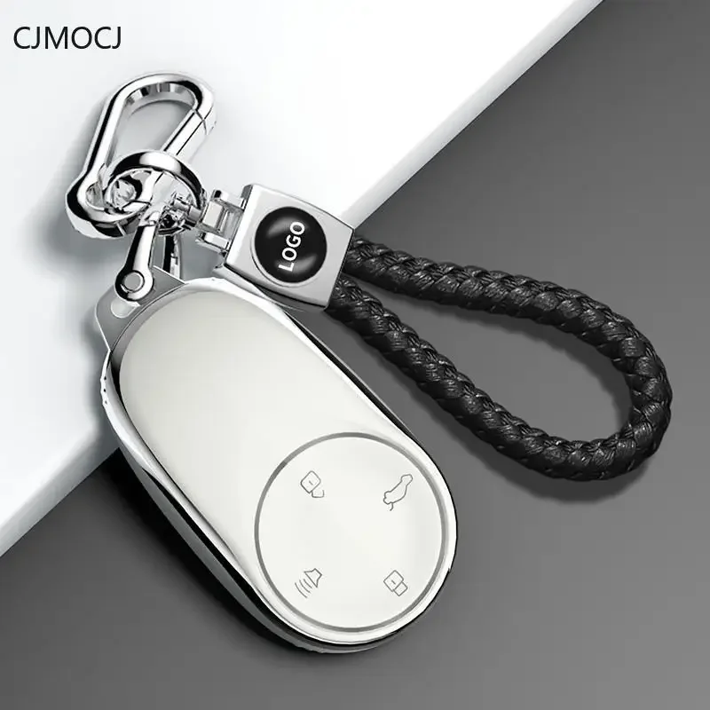 TPU Car Key Case Cover Holder Key Shell Buckle for Neta X/Aya/U