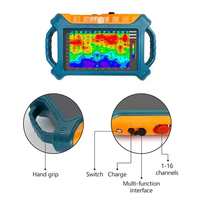 ADMT 1200SX 16-Channel Underground Water Locator Multi-Channel Resistivity Detector OEM Customizable Groundwater Exploration