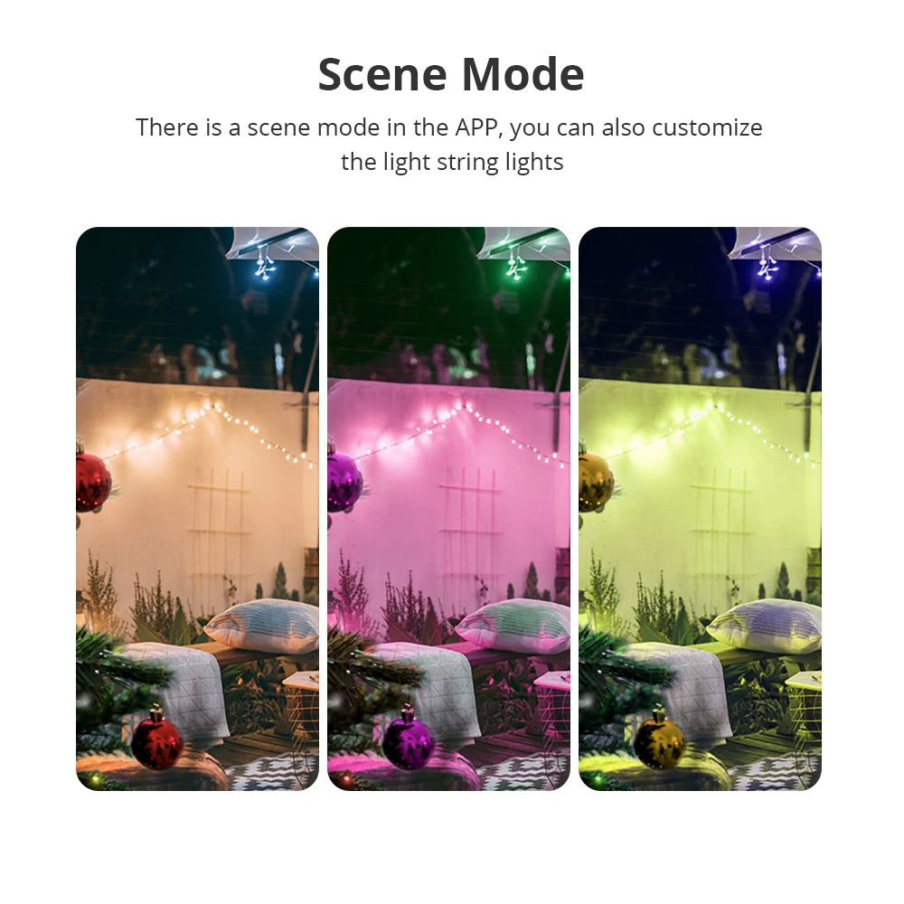 Benexmart BLE RGB Fairy String Light for Christmas Tree Party 5m 10m Dreamcolor LED Strip Light iDeal LED APP 24Key IR Control