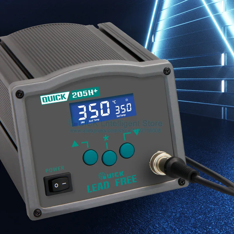 Soldering Stations QUICK 205H+ high frequency Electric Soldering Irons Intelligent Lead-free Digital Display welding Station
