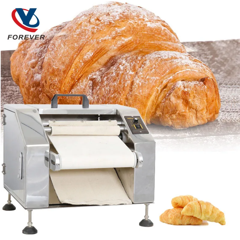 

110v Croissant Rolling Machine Bakery Croissant Small Dough Shaping Machine Mini Croissant Forming Commercial Kitchen Equipment