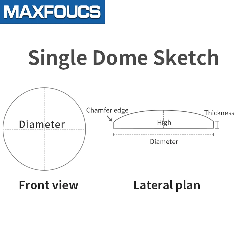 Sapphire Single Dome 1.0mm Thick Diameter 17.5-29.5mm Anti-scratch Watch Glass Domed Crystal Transparent Watches Repair Parts
