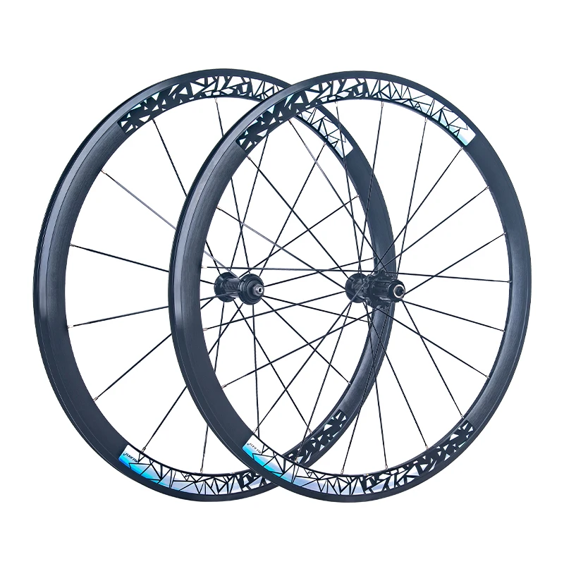 New 700C 30/40/50mm Road Bike Alloy Bicycle Wheelset Clincher Rim V Brake Disc Brake Thru Axle Center Lock Hubs Wheels Rim Brake