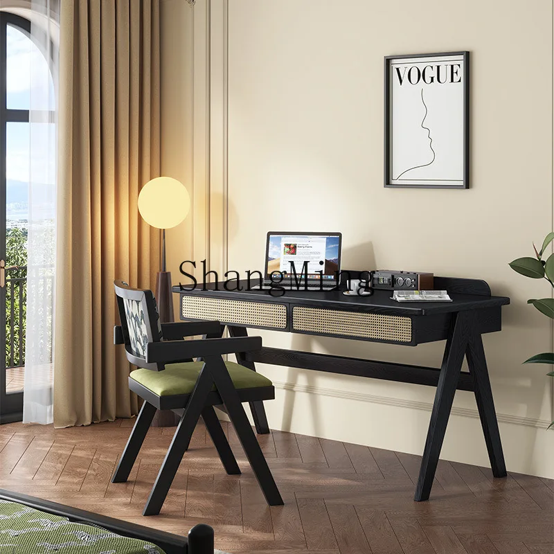 

ZYY medieval solid wood desk home office bedroom study adult writing desk