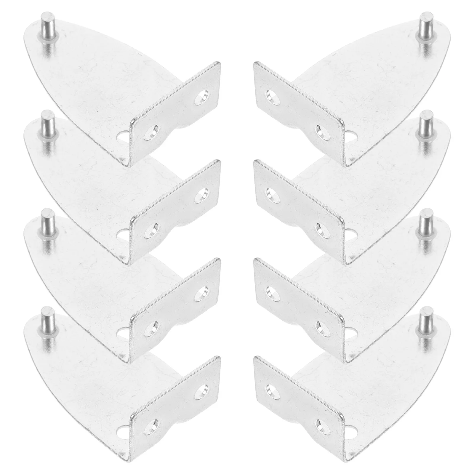 8Pcs Window Blind Brackets Metal Replacement Blind Clips Safety Rope Holders Cord Winders for Mini Vertical Curtains