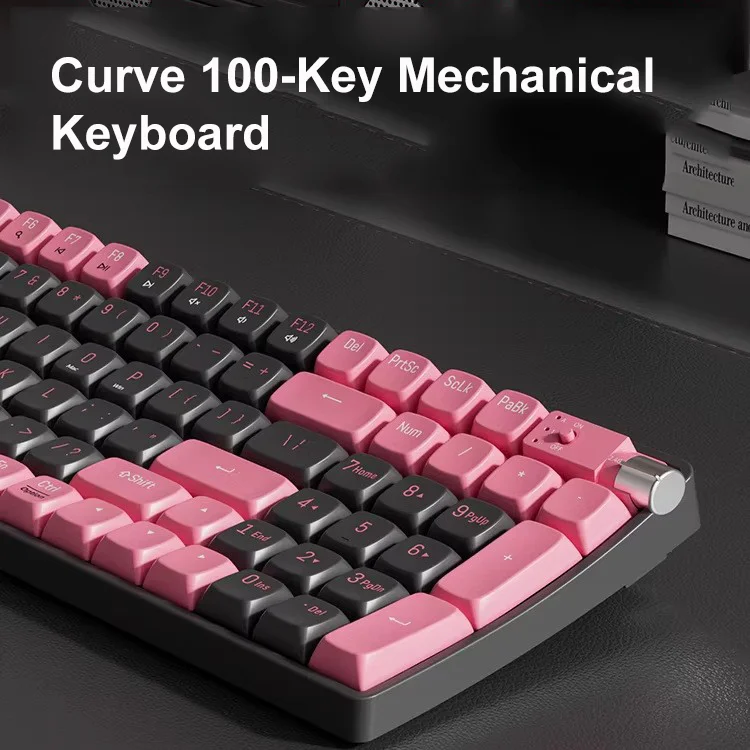 teclado-mecanico-ergonomico-de-100-teclas-24g-bluetooth-modo-dual-teclas-pbt-junta-de-gasket-interruptor-ttc-negro-dorado-tipo-c