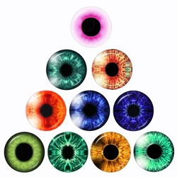 Eyes Animal Ragdoll Toy Eyeball Mixed or Pairs 12mm/16mm/18mm/20mm/25mm/30mm Glass Cabochon Demo Flat Back Making Findings