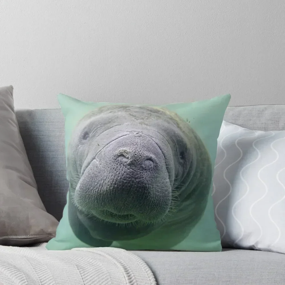 Manatee Throw Pillow Sofa Covers Decorative Cover For Living Room christmas supplies luxury decor pillow