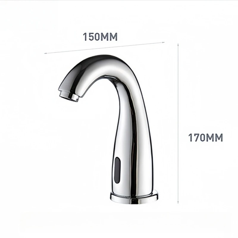Sensor Faucet Basin Faucet All-Copper Undermount Basin Faucet Automatic Sensor Bathroom Hand Washer
