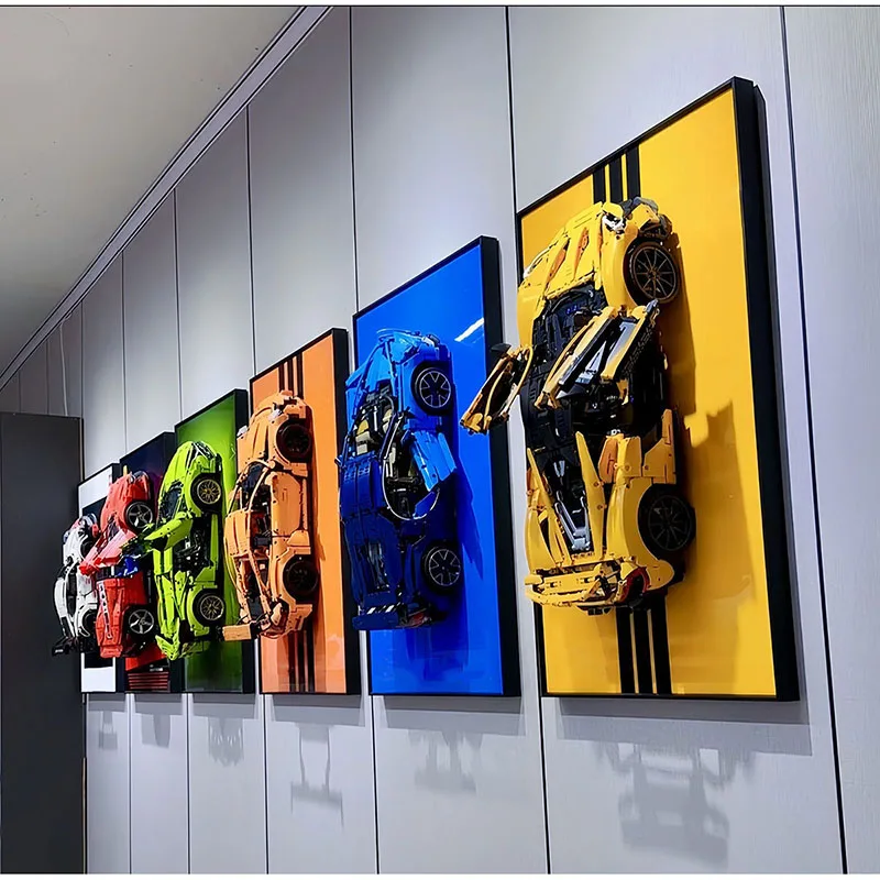 31.5“ Metal Display Wall Mount for LEGO Model 42083 42143 42115 42056 42096 42172 Building Blocks