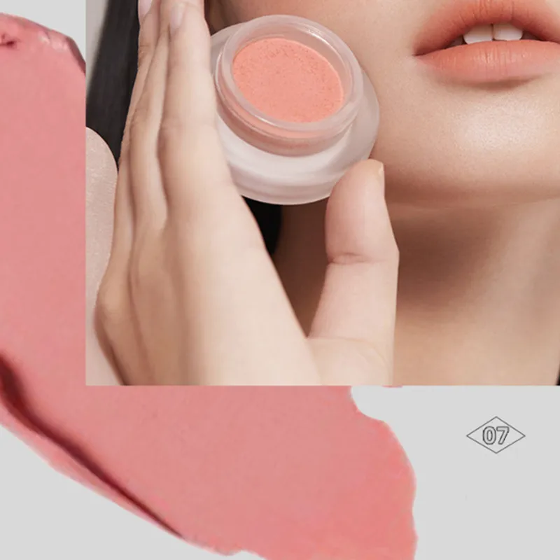 Foreverkey Blush Soft Shimmering Matte Powder Face Makeup Natural Brightening Highlight Nude Makeup Cream