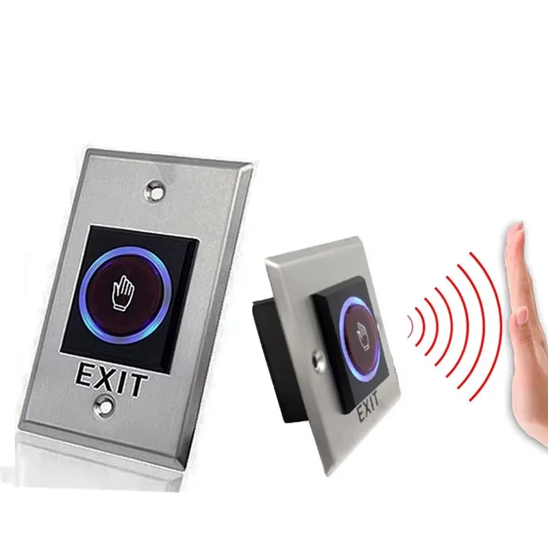 Exit Button Release Exit Switch No Touch Infrared Exit Button Door Sensor Switch Access Control System With Remote Control