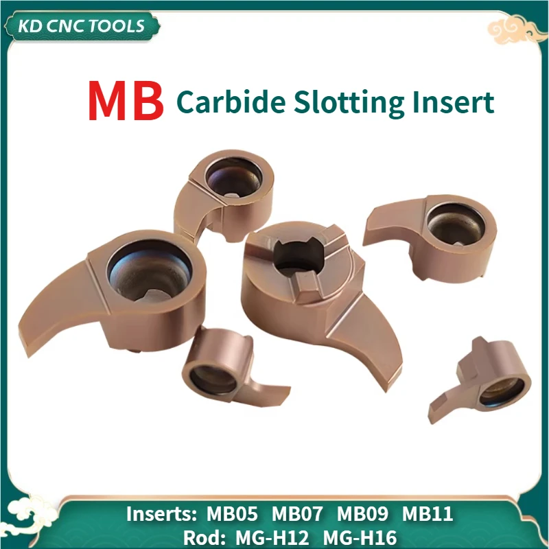 

MB05GR MB06 MB07 MB08 MB09 MB11GR Comma Carbide Insert Large depth groove cutter Lathe MG-H16 Small Hole Cut Slot Tool Holder