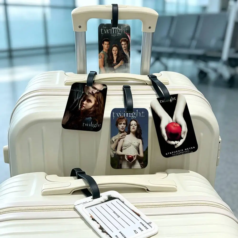 Classic Movie Twilight PVC Anti lost Luggage Identifier Tag Removable Information Card Holder Travel Baggage Tag