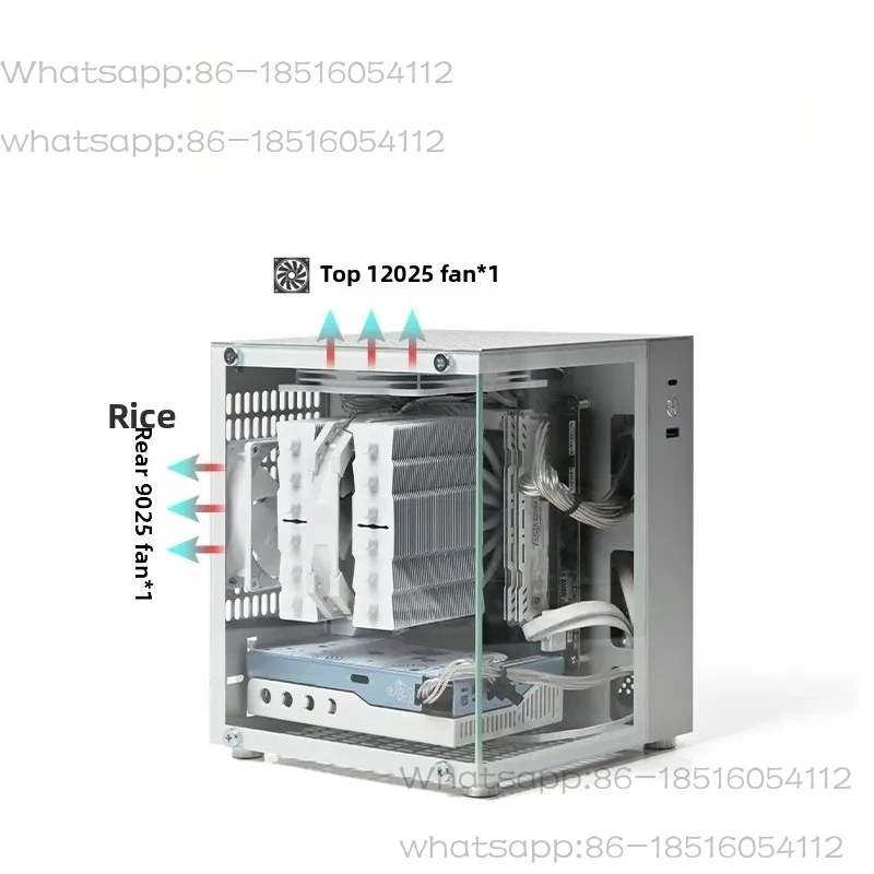 U25 Sea View Room 11L Portable Handheld Mini ITX Small Side Transparent Main Chassis Air Cooled Non Matx/TK0