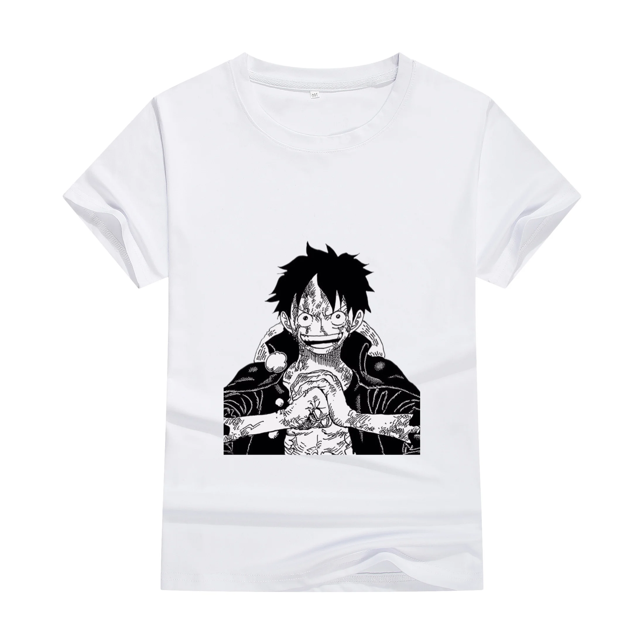 

2025 One Pieces Luffy Zoro Print Baby Clothing 5 to 14 Years Male Outdoor Clothes for Children Boy Girl Child T-Shirt Top Shirts