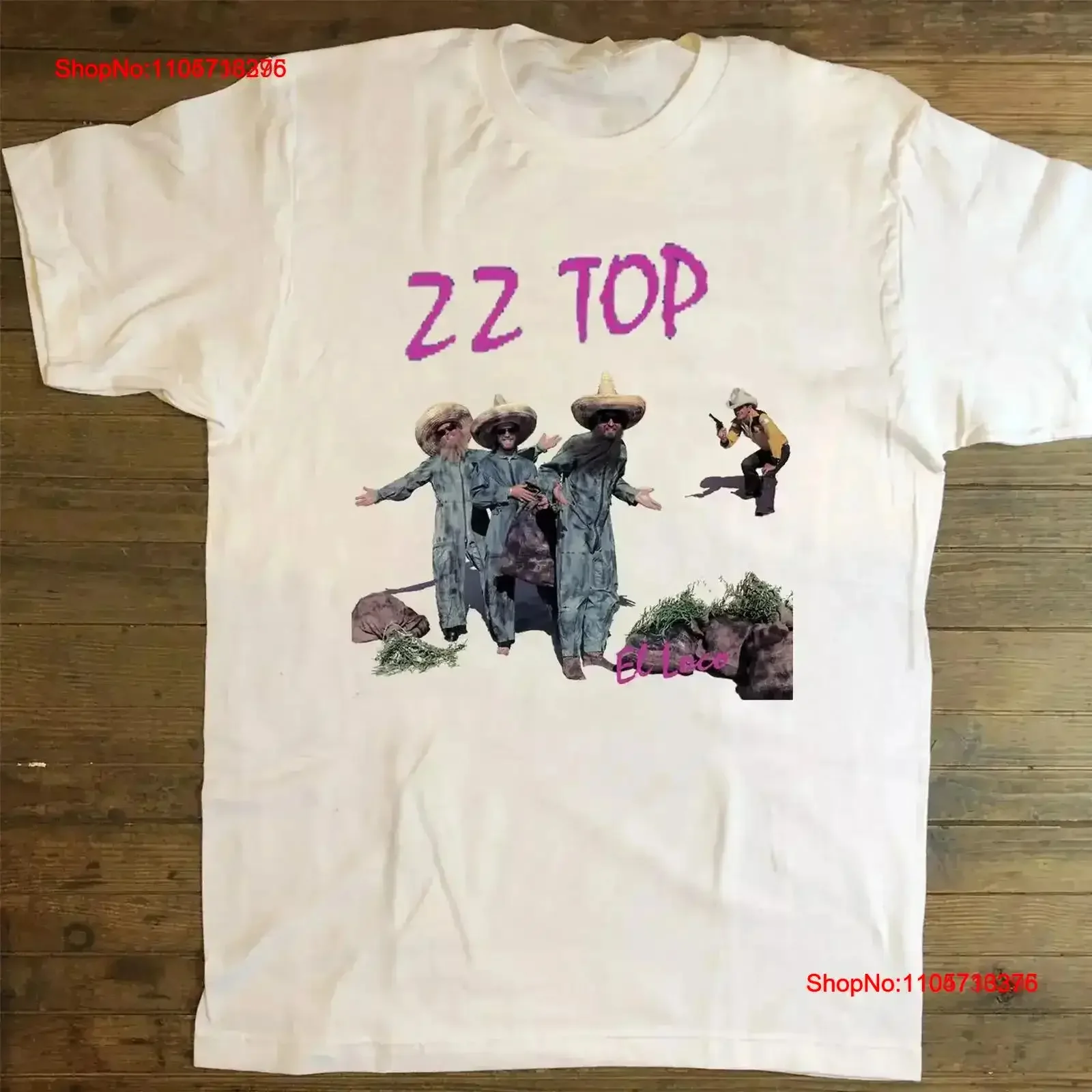 ZZ Top Band El Loco Album Adult T Shirt S To 4XL DO474 vintage Washed graphic Soft Breathable Stretched homme Stylish fashion