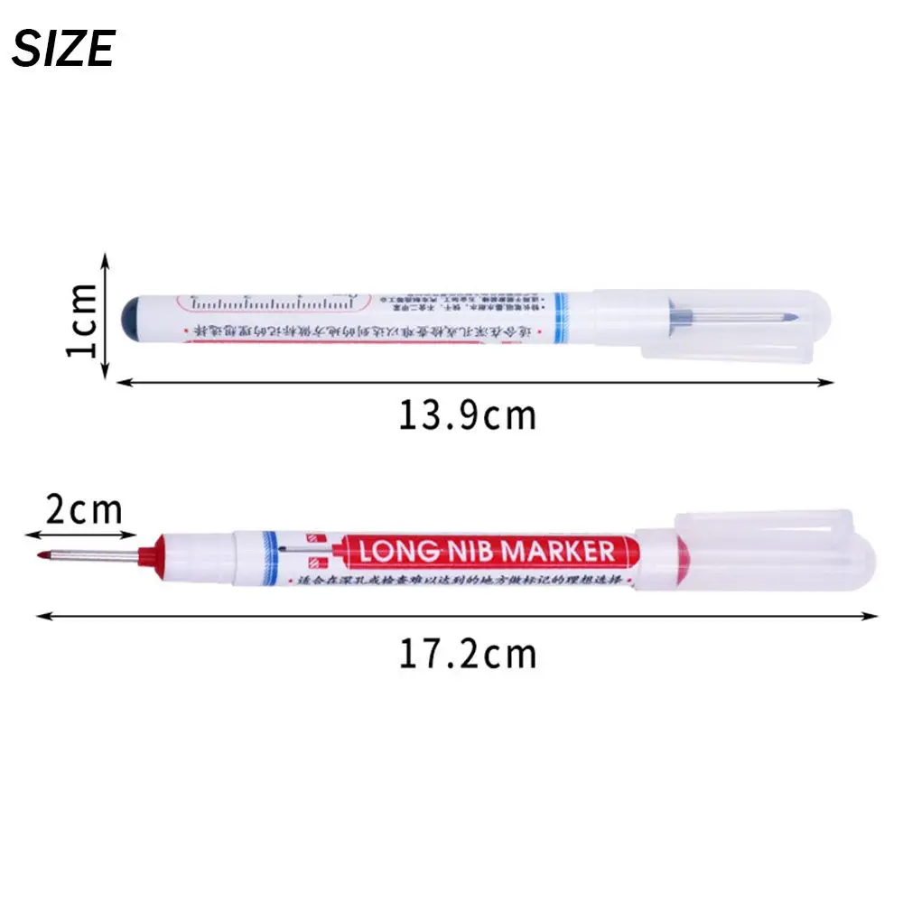 木工多機能マーカーペン、深穴マーカー、ロングヘッドマーカー、木工装飾、バスルーム、ハードウェア処理