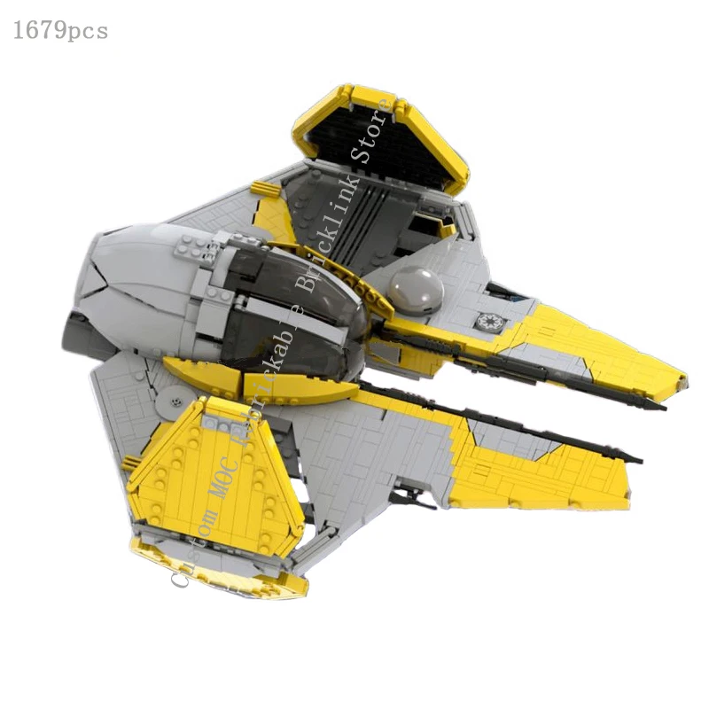 MOC blocks star movie space war UCS Eta-2 Actis class interceptor model DIY educational children's building toys gift