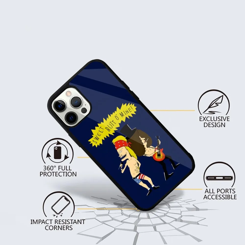 B-Beavis and Butthead Phone Case For iPhone 15,14,13,12,11,Plus,Pro,Max Mini Magsafe Magnetic Wireless Charging